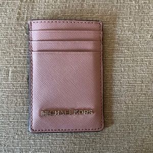 michael kors card holder lanyard